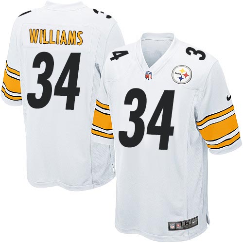 Men's Game DeAngelo Williams Nike Jersey White Road - #34 NFL Pittsburgh Steelers